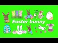 Animated Easter Bunny GIF Green Screen Pack Free Download