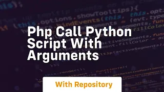 php call python script with arguments