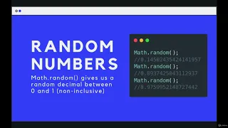 How to Model Data Efficiency The Math Object Random Numbers -The Modern JavaScript Bootcamp