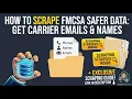 How to Scrape FMCSA SAFER Data Get Carrier Emails Names