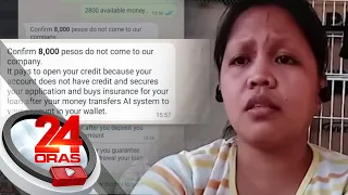 Babae pinagbayad ng processing fee ng nagpakilalang lending company pero hindi raw 24 Oras