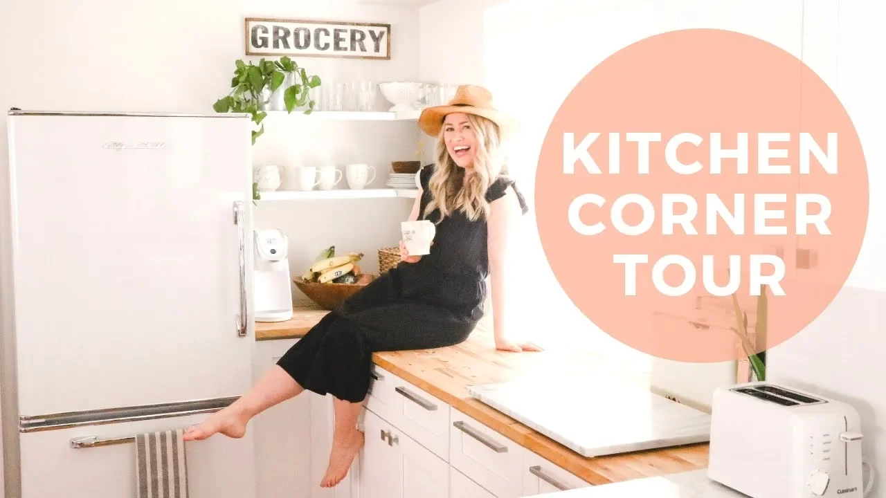 Kitchen Corner Tour! Open Shelving, Plants (Real or Fake?!) and Healthy Breakfast Staples