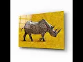 Rectangular Tempered Glass Wall Art Collection by Insigne