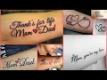 Mom Dad Tattoos Designs Top 25 Trending Mom Dad Tattoos Ideas for men and women - Fashion Wing