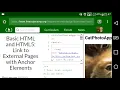 Basic HTML and HTML5 part10 Link to External Pages with Anchor Elements