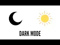 Dark Mode - CSS and JavaScript Only