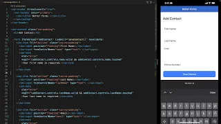 Build better forms in Ionic with autocomplete helper text and error messages