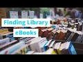 Finding Library eBooks