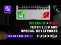 FusionQA Episode 7 of Selenium Ruby Enter Text into Textfield and Special Keystrokes