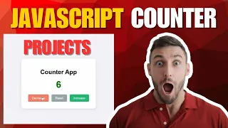 Counter App using JavaScript Beginner Project with HTML CSS JS JavaScript Tutorial