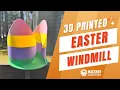 3D Printed Easter Wind Spinner Print-in-Place Bearings No Supports