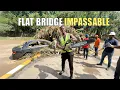 Nasleep van orkaan Melissa | Flat Bridge onbegaanbaar!