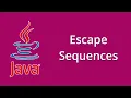 Escape sequences in Java-Java programming for beginners