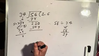 56 divided by 34 how to divide learn to divide in Hindi Surendra Khilery