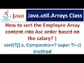 How to sort the String Array content into Asc order sort Object a method of Arrays