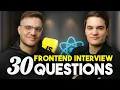 30 Frontend Interview Questions In 10 Minutes Senior Midlevel