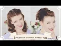 6 Easy Vintage 1950s Back To School Hairstyles CC