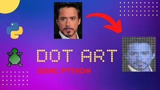 Create Dot Art using Python Image processing Turtle graphics Opencv