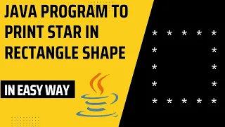 Java program to print star in rectangle shape