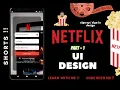 Netflix-UI-flutter Design Simple Tutorial for beginners Netflix clone part - 1