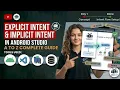 Explicit Intent Implicit Intent in Android Studio MSBTE