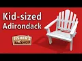 Woodworking Adirondack chair for kids