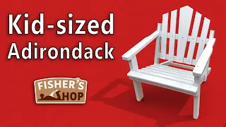 Woodworking Adirondack chair for kids