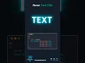 Make Glowing Text with CSS