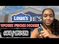 LOWE S REMOTE WFH JOBS HIGH PAYING SIDE HUSTLE AFTER HOURS POSITION