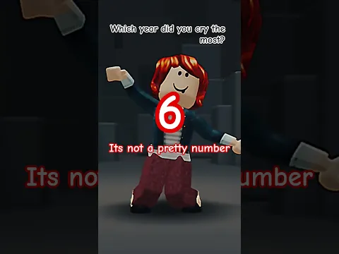 Which year di you cry the most? #music #song #roblox