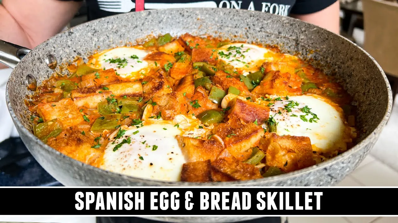 Spanish Egg & Bread Skillet   One of Spains BEST-KEPT Recipes