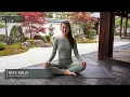 11-Minute Yoga for Neck & Shoulder Tension | Desk Relief in a Zen Garden