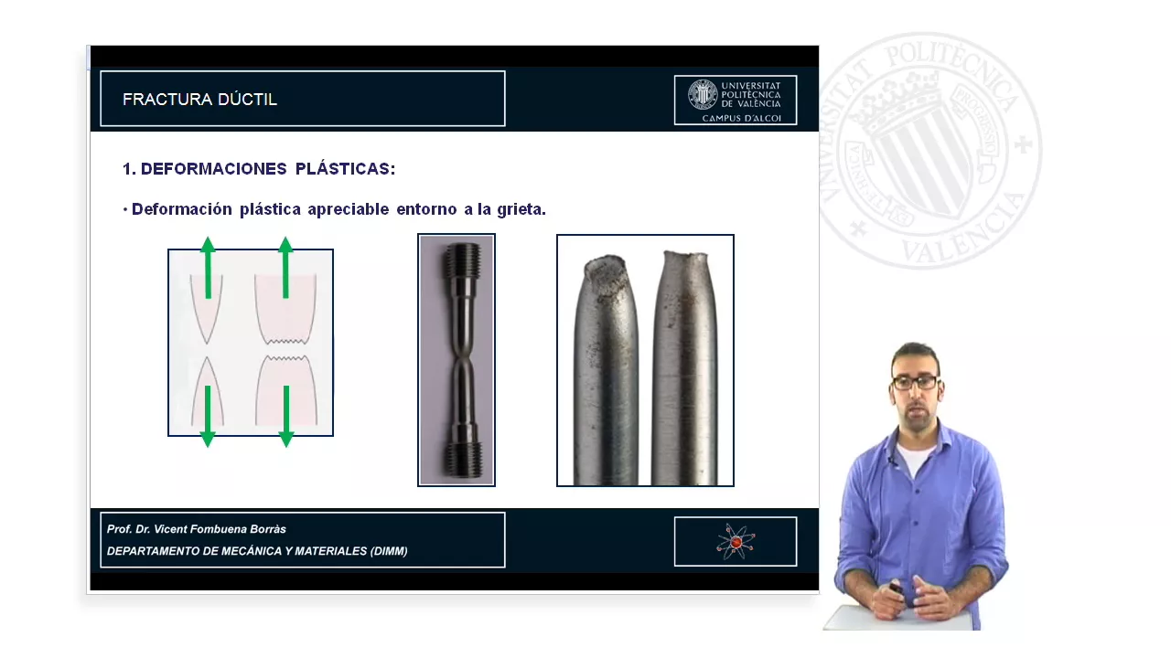 MECÁNICA DE FRACTURA. ANÁLISIS DE FRACTURAS DÚCTILES | | UPV