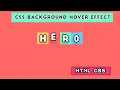 Change background color on hover pure css hover effect html css