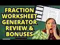 Fraction Worksheets Generator Review and Bonuses