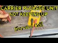 no Cooling Service Call carrier package unit