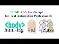 HTML CSS JavaScript for Test Automation Professional