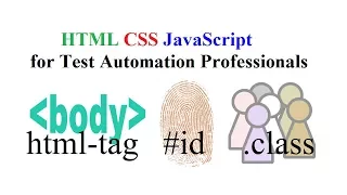 HTML CSS JavaScript for Test Automation Professional