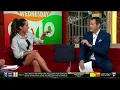 Lauren Shehadi In a Black Micro Mini On MLB Network