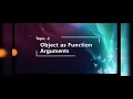 Array of Object and Passing Object as Function Argument