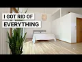 EXTREME minimalist bedroom makeover tour BEFORE AFTER