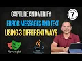 How To Verify Text In Playwright Error Messages In Playwright Playwright Java Tutorial