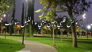 لا يؤنس قلبي حين يجيء الليل سواك بدون موسيقى للمنشد علي حجيج 