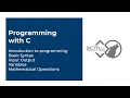Programming with C Session 1 - Introduction and Basic Syntax ACM JUIT