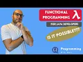 Functional Programming for Java Developers Is it possible Introduction
