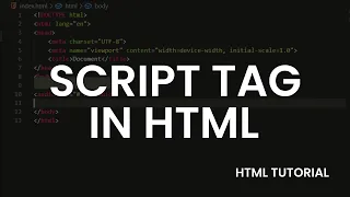 How to write Javascript in html - Script tag in html