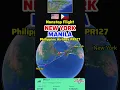 New York to Manila Flight Route with Philippine Airlines PR127 Airbus A350-1041