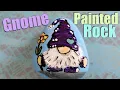 GNOME ONE LOVES YOU Painted River Rock