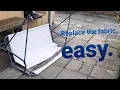Garden swing fabric replacement Patio swing oxford fabric change