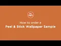 How to Order Peel and Stick Wallpaper Samples from WallPops com